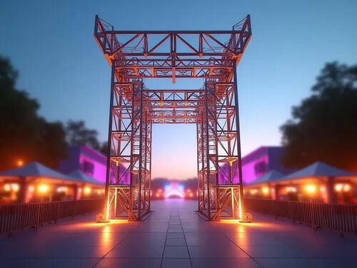 Perusahaan terbaru Blog tentang Menara Truss Aluminium Meningkatkan Efisiensi Akses Acara