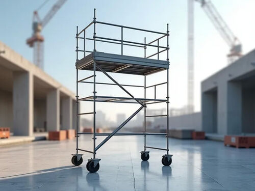 Perusahaan terbaru Blog tentang SHIZHAN Luncurkan Scaffolding Aluminium Ringan untuk Acara Konstruksi