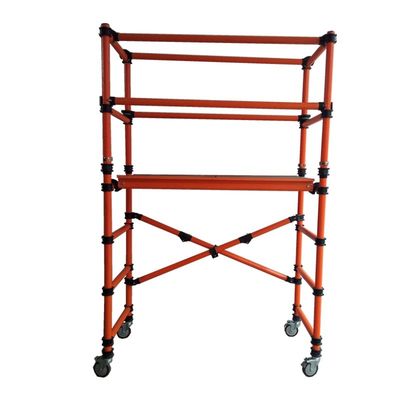 Harga yang bagus Anodized Aluminium Scaffold Tower Easy Assembling Portable Lightweight Durable Platform for Construction Maintenance and Industrial on line