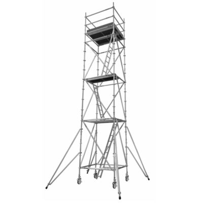 Harga yang bagus Aluminium Ringlock Scaffolding System Disesuaikan untuk Konstruksi / Bangunan on line