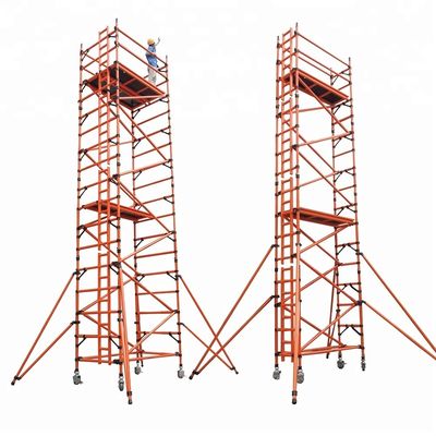 Harga yang bagus Scaffolding terisolasi tidak konduktif Ketebalan 2,8mm Untuk konstruksi bangunan on line