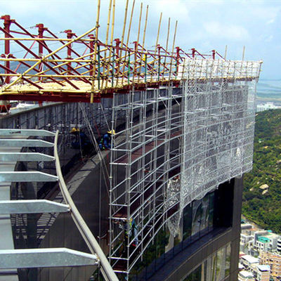 Harga yang bagus 50.8mm Aluminium Ringlock Suspended Type Scaffolding Untuk Curtain Wall Project on line