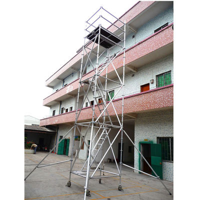 Harga yang bagus Scaffold Mobile Lightweight Menara Aman Scaffolding Ringlock Aluminium on line