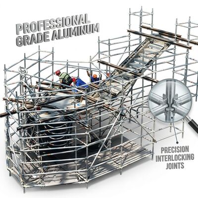 Harga yang bagus Trapdoor Access Aluminium Scaffold Tower Overhead Ceiling Maintenance Platform dengan Gas Strut Hatch dan Teleskop on line