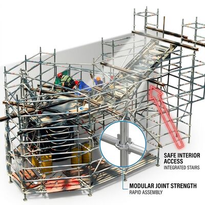 Harga yang bagus Menara Perancah Aluminium Teleskopik Tinggi Variabel Penyesuaian Berkelanjutan Hidrolik Jangkauan 2m hingga 10m Tanpa Bagian on line