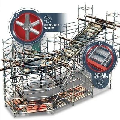 Harga yang bagus Menara Perancah Aluminium Portabel Tradesman Pro Perakitan Operator Tunggal Kompatibel Transportasi Van Di Bawah 20kg on line