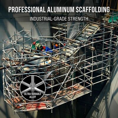 Harga yang bagus Pemeliharaan Fasad Kaca Scaffold Menara Aluminium Perlindungan Bumper EPDM Platform Non-Marking untuk Tembok Tirai on line